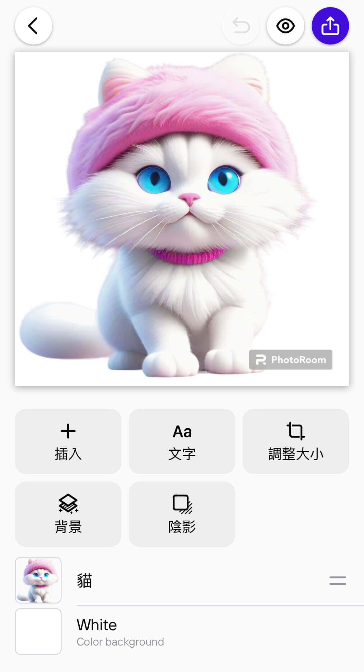 PhotoRoom iPhone 照片背景變白-照片背景變白-AI 去背白底-照片背景改白色