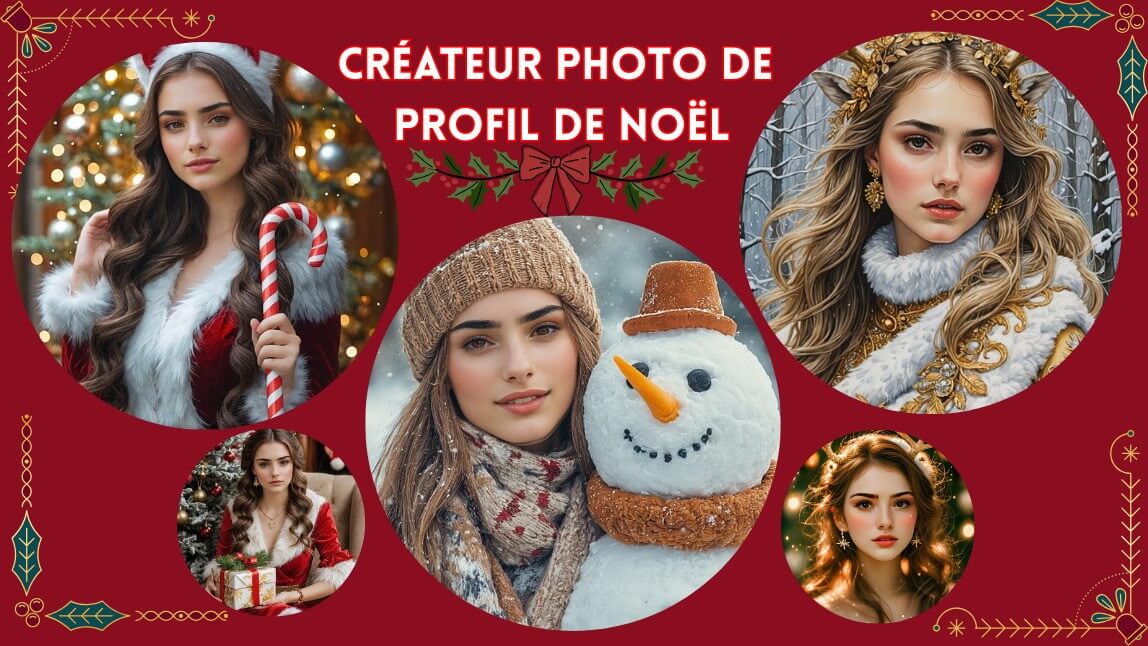 Créer photo profil de Noël