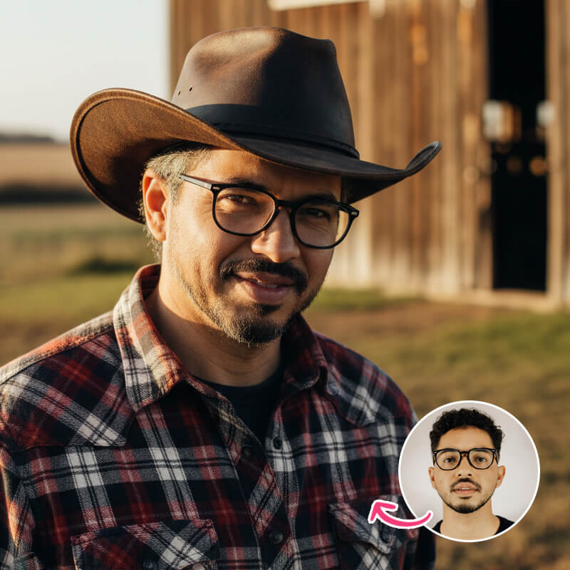 Rustic Cowboy Portrait