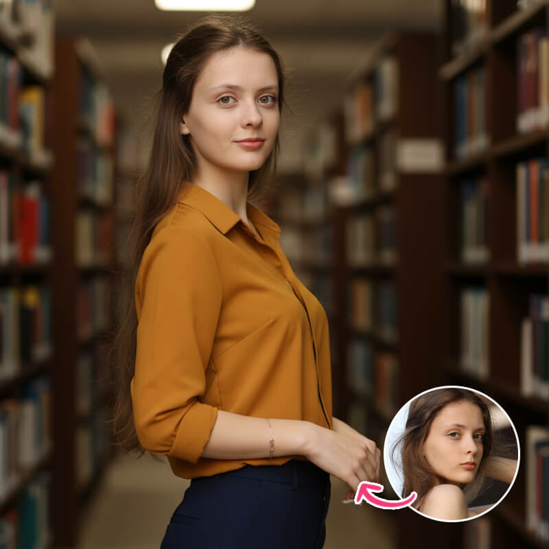 Library Aisle Portrait Library Aisle Portrait