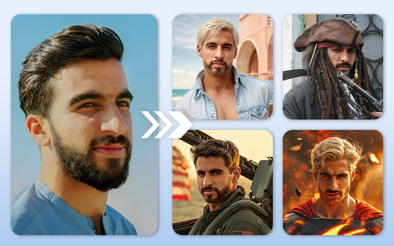 Try AI Face Swap Essayer AI Face Swap Video