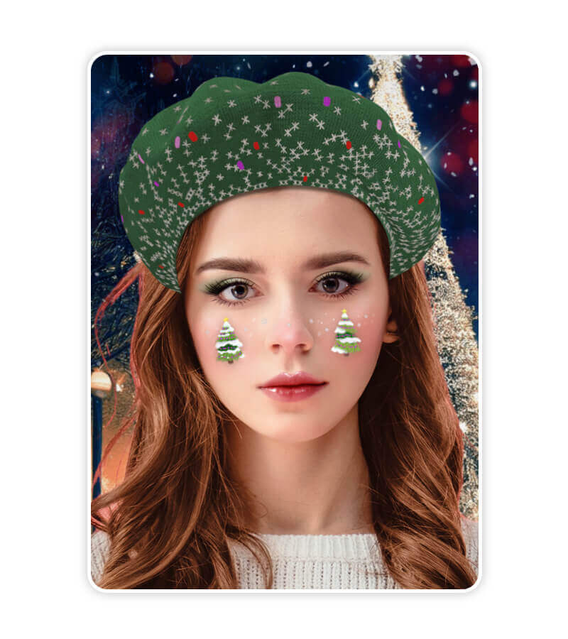 Weihnachtsbaum-Makeup