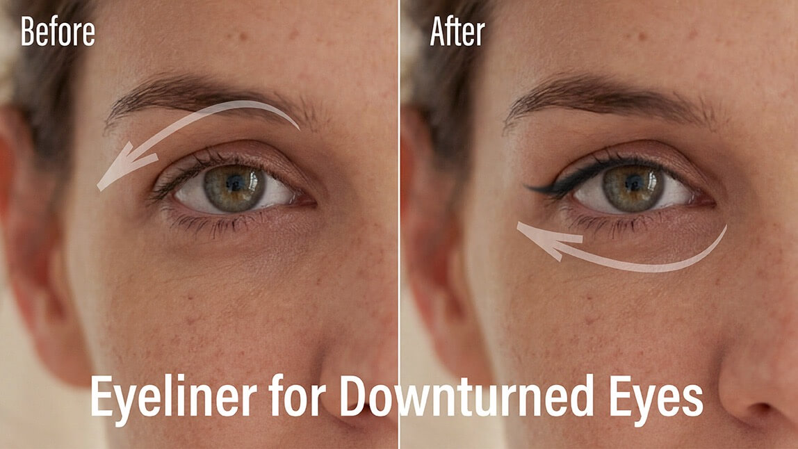 Eyeliner for Downturned Eyes: Best Styles & Tips