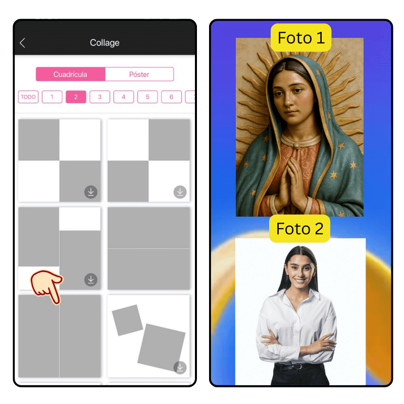 efecto abrazo Virgen de Guadalupe