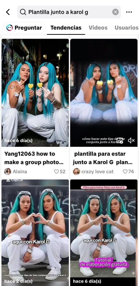 plantilla foto junto a Karol G plantilla foto junto a Karol G