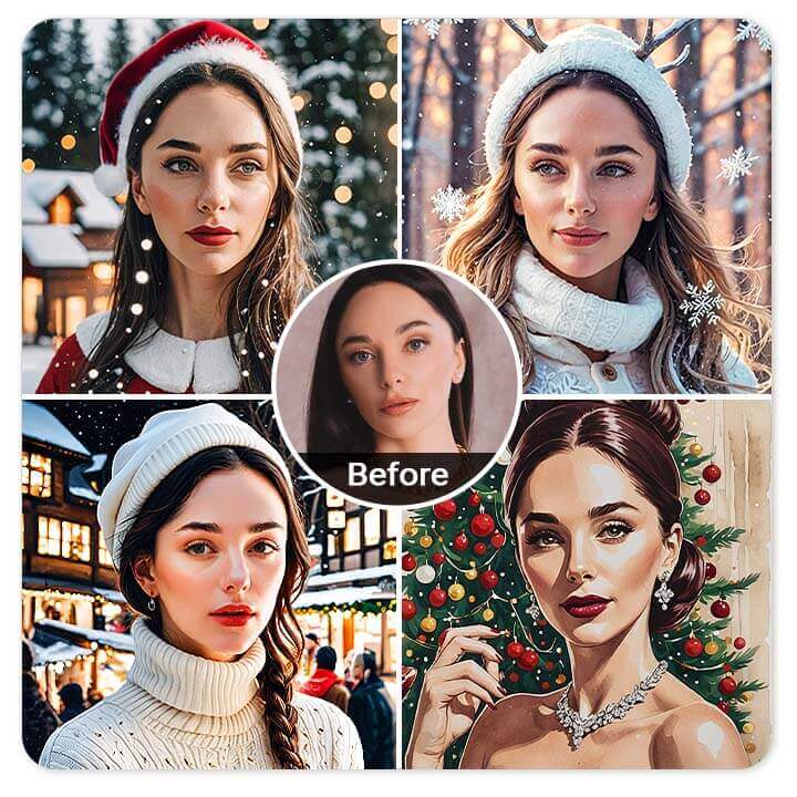 Apply Christmas Sweater Filter to Photo Apply Christmas Sweater Filter to Photo