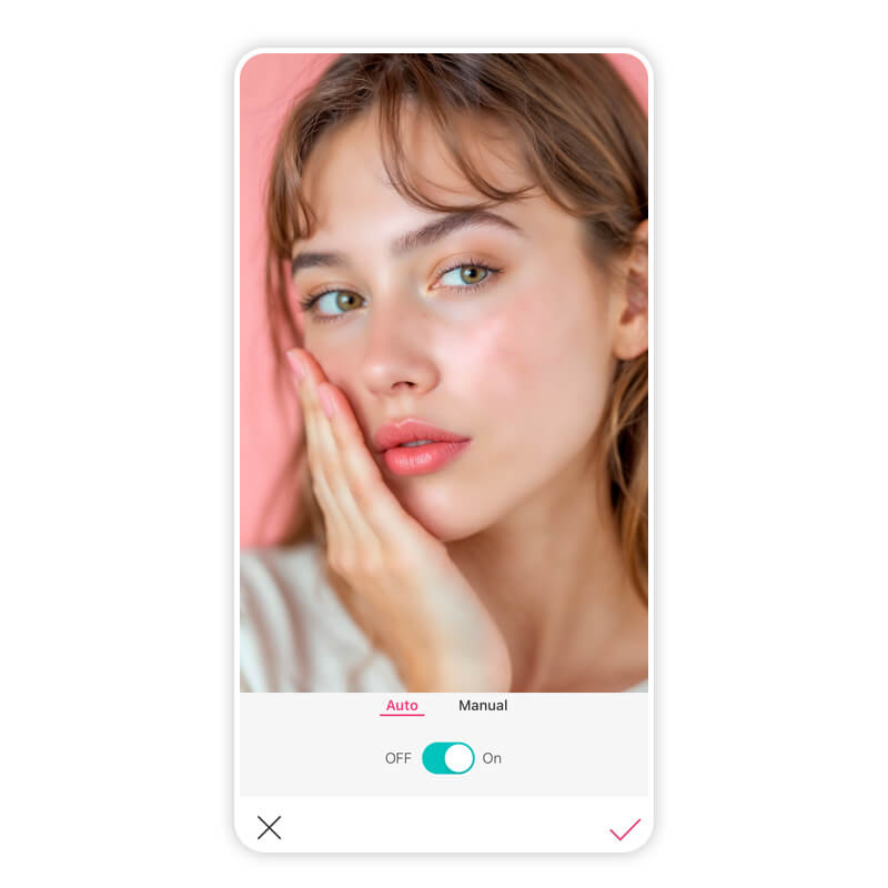 Resultado final da foto sem espinhas