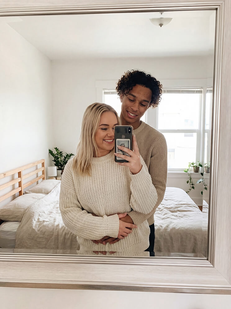 Cozy Couple Mirror Selfie Cozy Couple Mirror Selfie