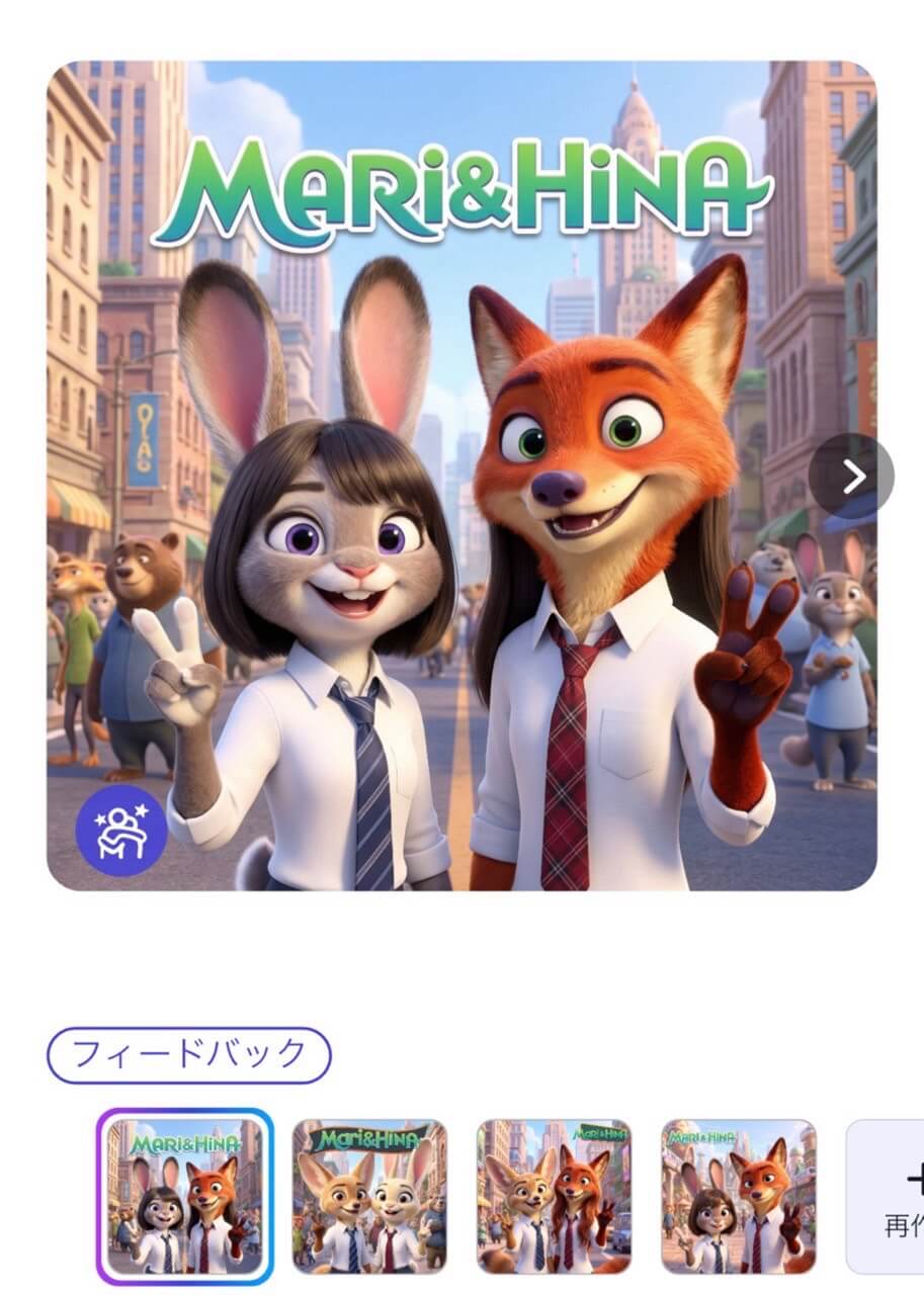 カップルや友達と一緒にズートピアキャラに変身