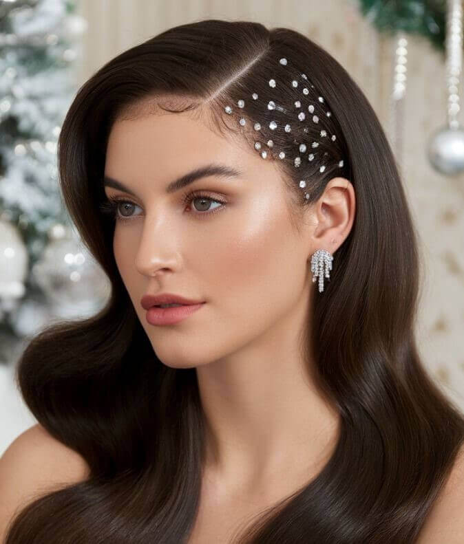 Pearl-Embellished Hairstyle