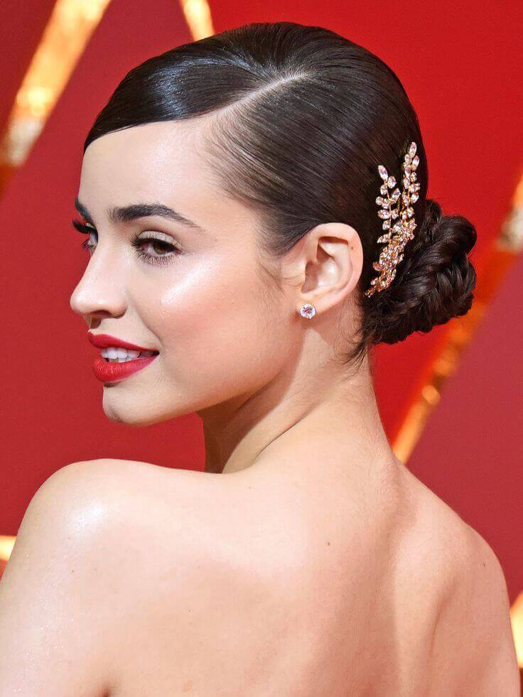 Slicked-Back Buns
