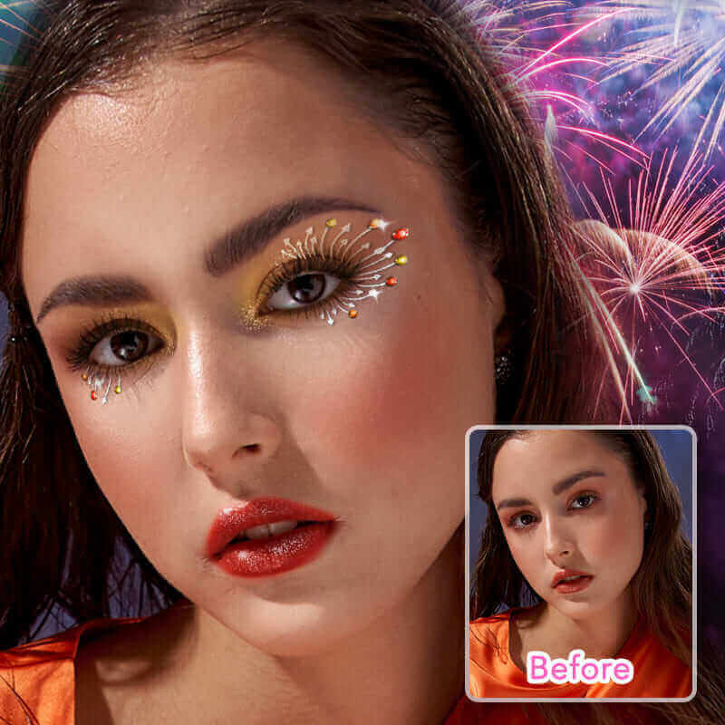Dieses Silvester-Makeup lässt dich schimmern.