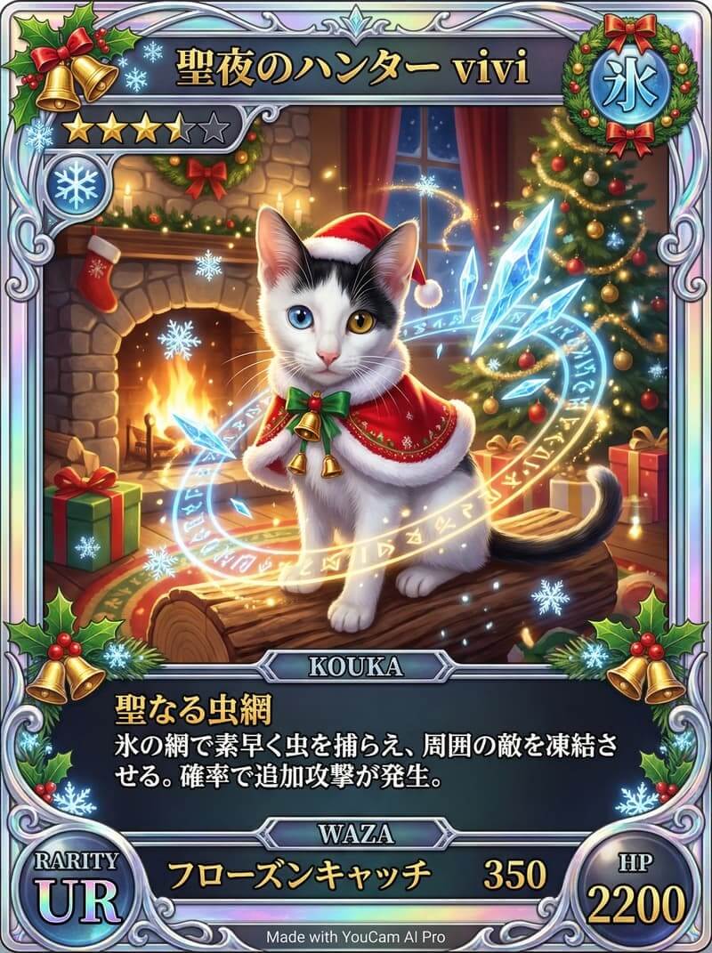 クリスマスバージョン特別なペットカード