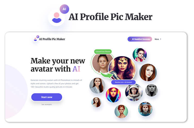 Createur d'avatar pour créer un avatar photo de profil- AI Profile Pic Maker