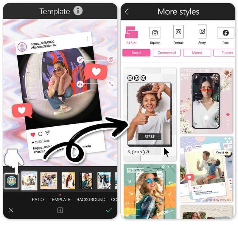 Interagiere mit deinen Followern und teile eine "This or That"-Challenge.