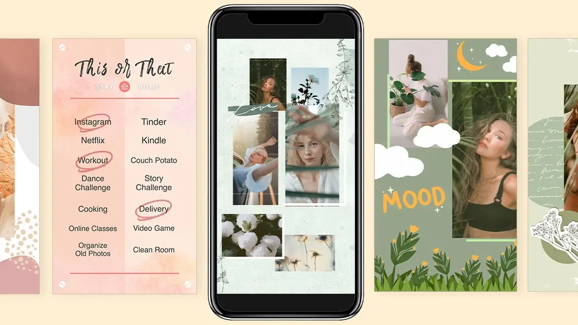 Instagram Story Collage: Entdecke Ideen & Vorlagen mit dieser App