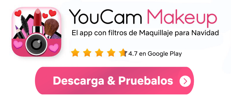 app con maquillaje para Navidad