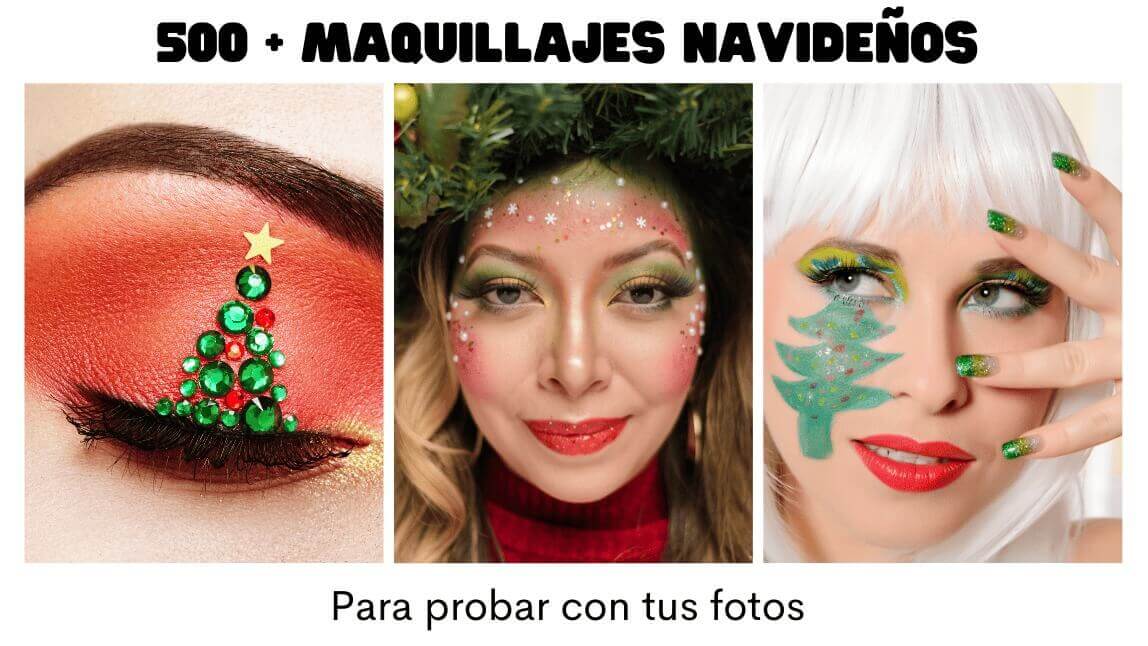 maquillaje de navidad sencillo y bonito