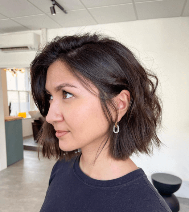 Blunt Bob Frisur für den Winter