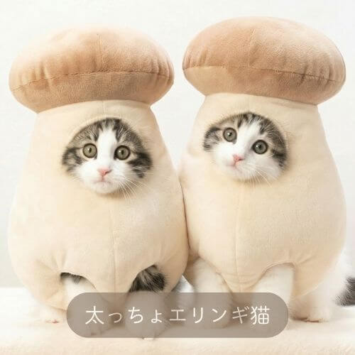 エリンギのきのこ猫
