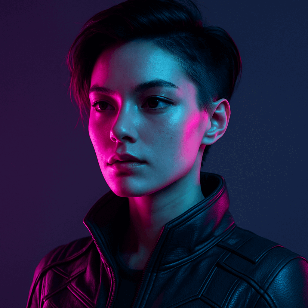 Cyberpunk Neon Portrait Cyberpunk Neon Portrait