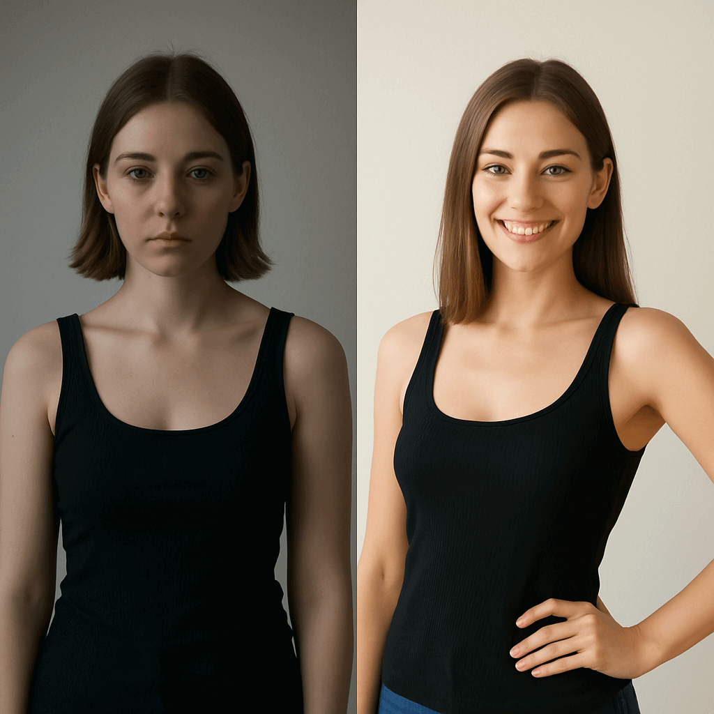 Split Frame Glow Up Split Frame Glow Up