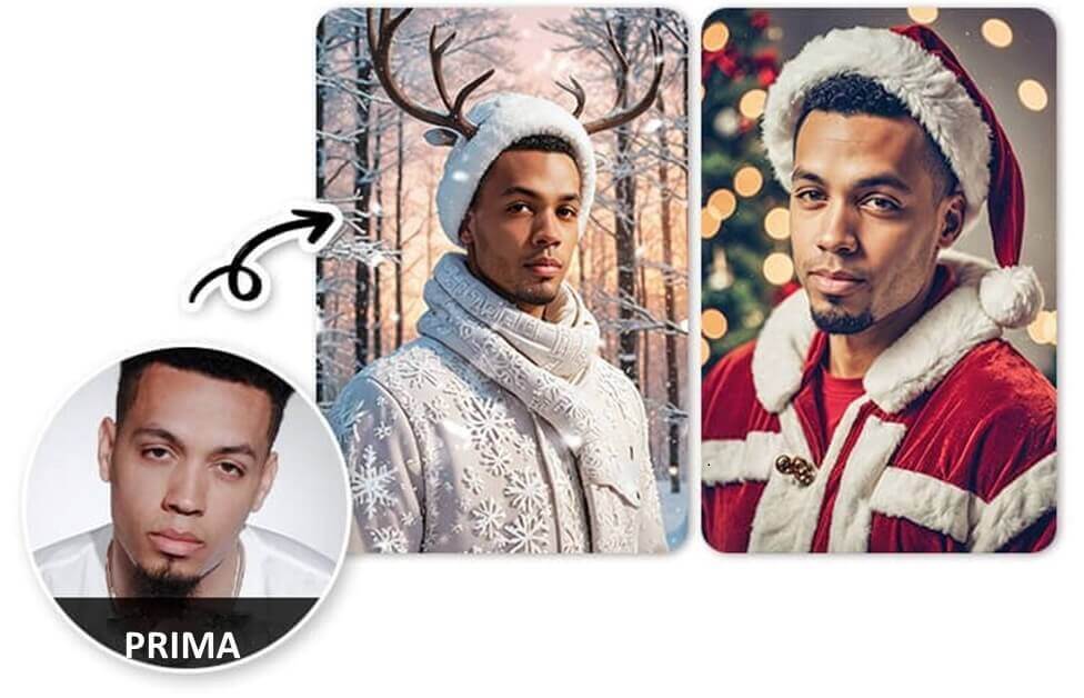 Face Swap per Immagini Natalizie