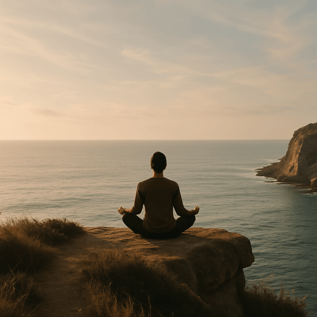 Cliff Meditation Scene Cliff Meditation Scene