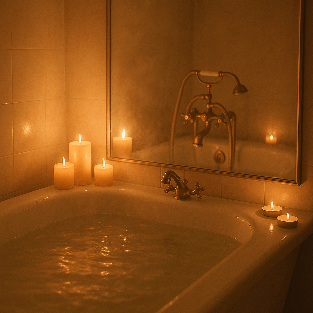 Self Care Bathtub Scene Self Care Bathtub Scene