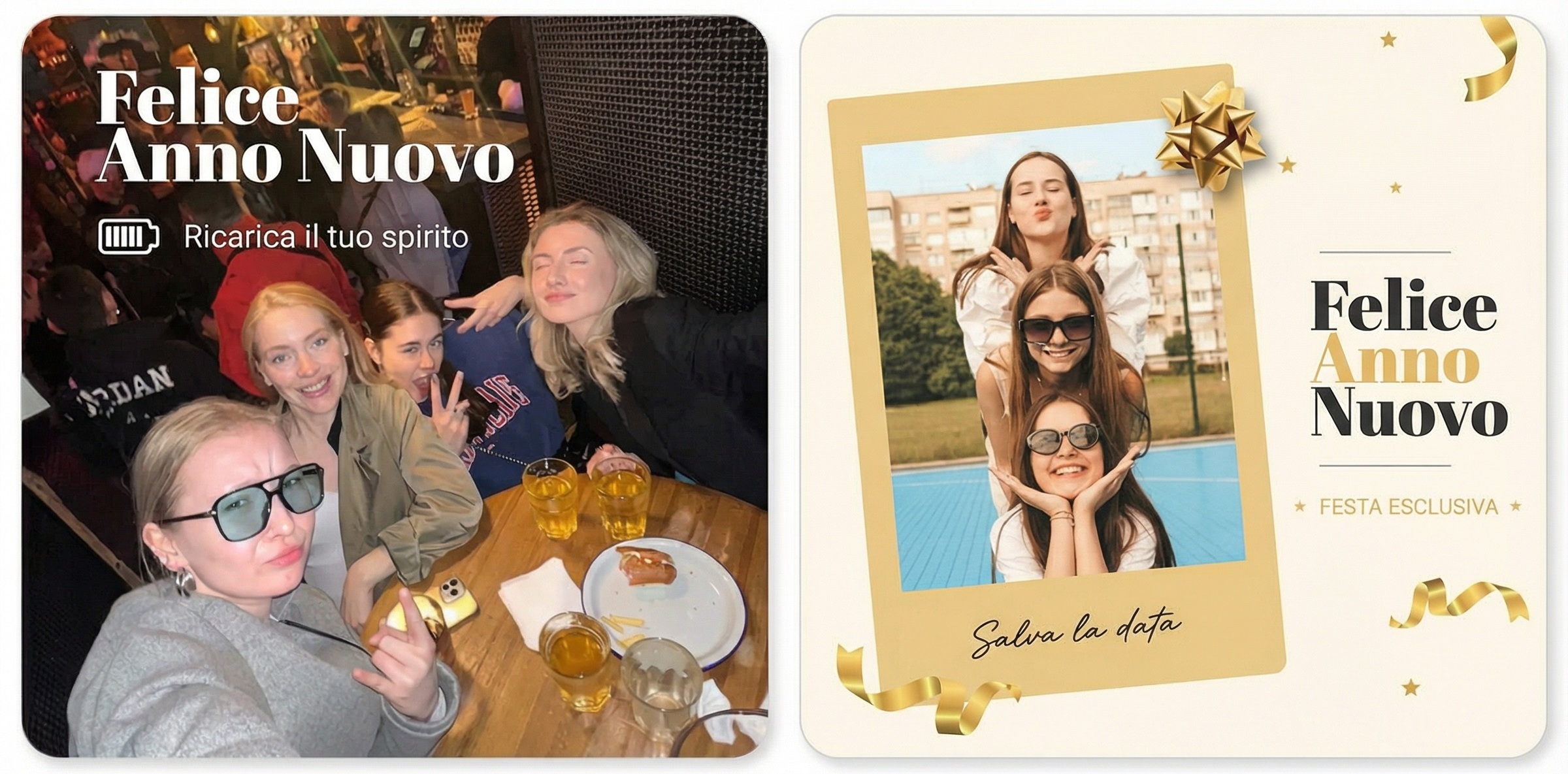 Cartoline di Buon Anno per gli Amici