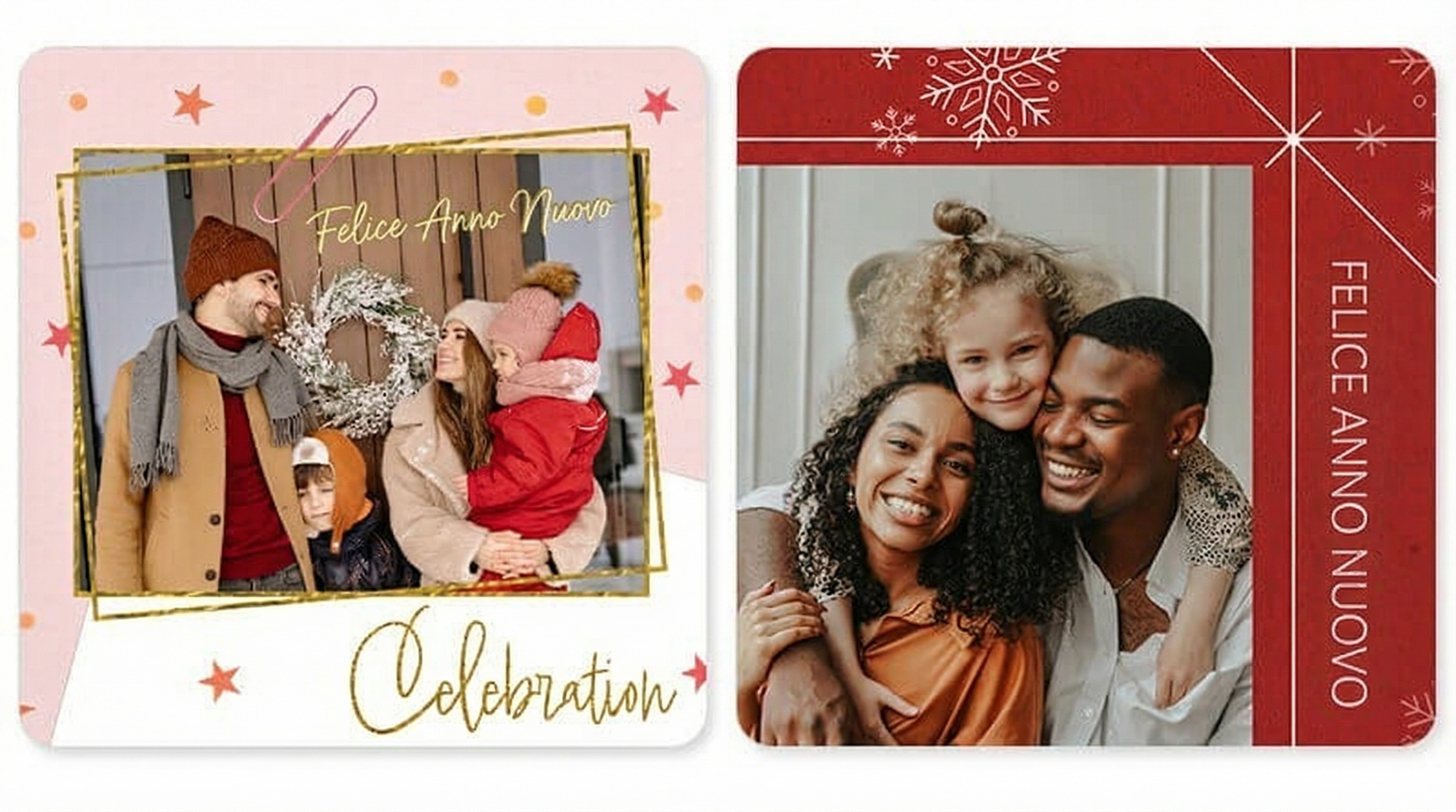 Cartoline di Buon Anno per Famiglia