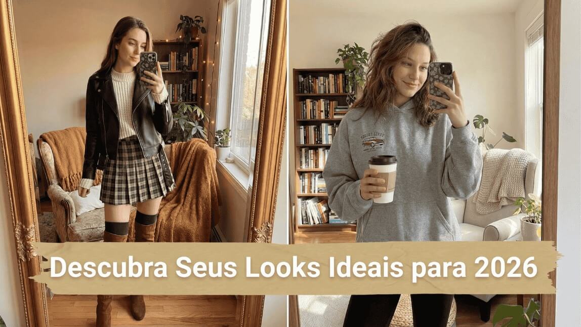 Mulher com look casual e chic ilustrando como descobrir meu estilo de roupa através do teste de estilo do YouCam Makeup.