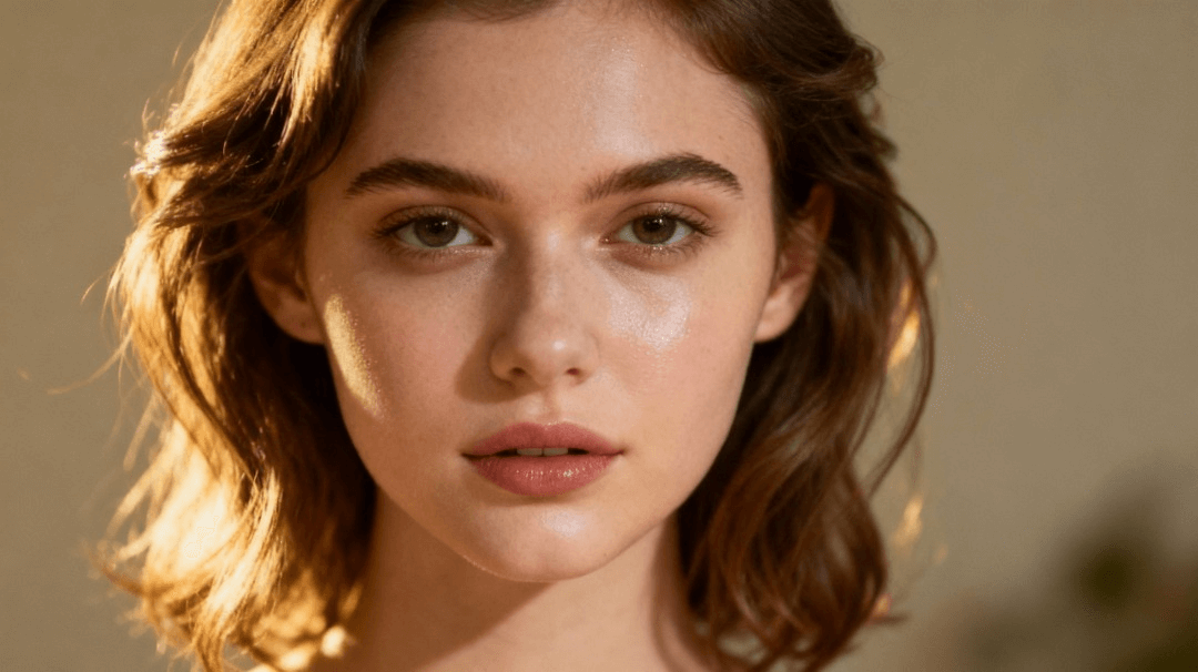 Exemple de coupe mi-longue pour visage joufflu