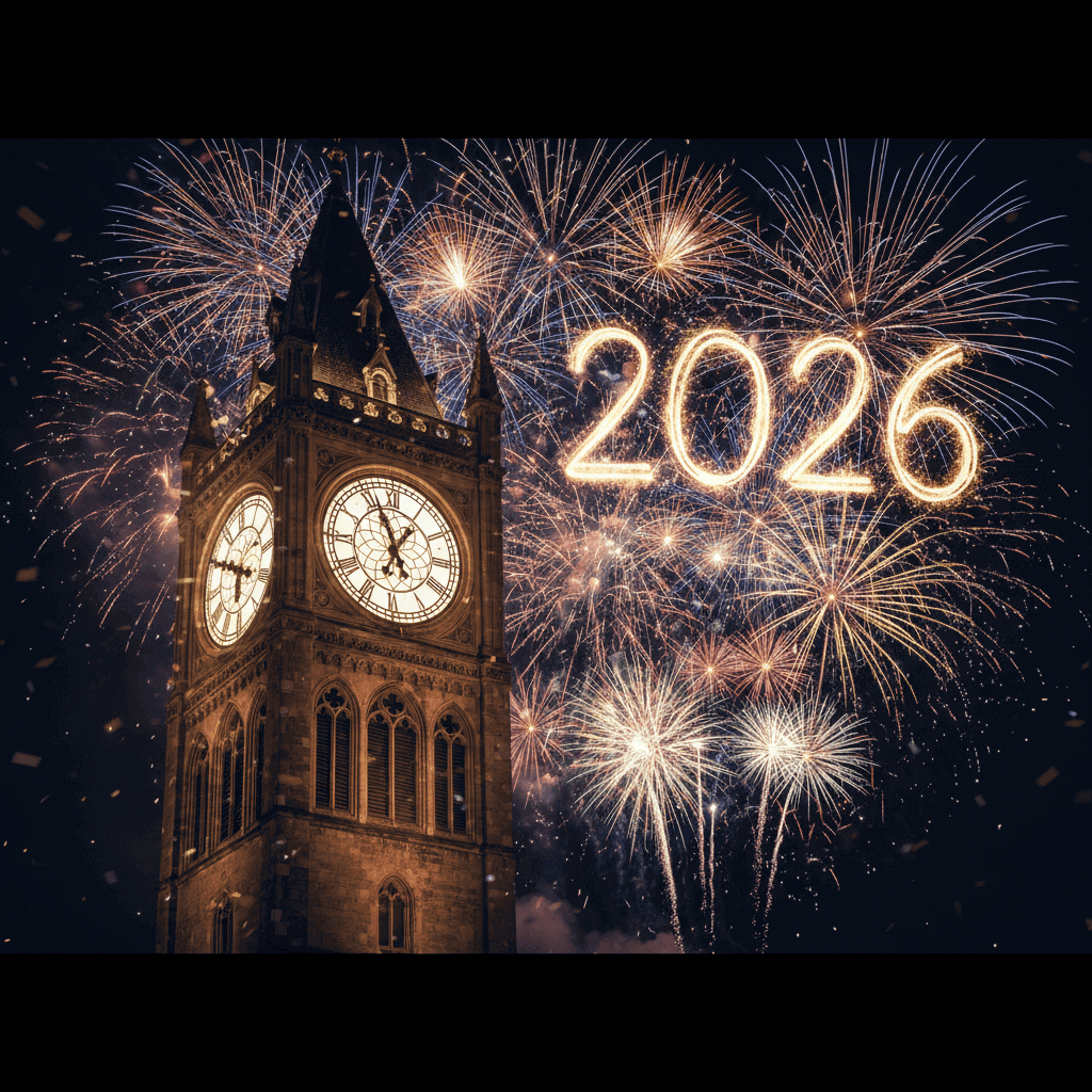 Clock Striking Midnight