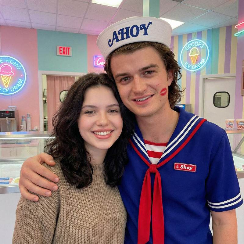 Image IA avec Steeve Harrington de Stranger Things