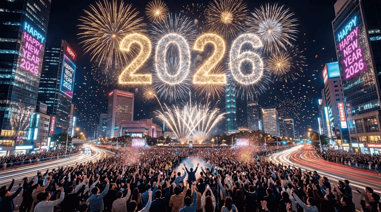 Photorealistic City Celebration