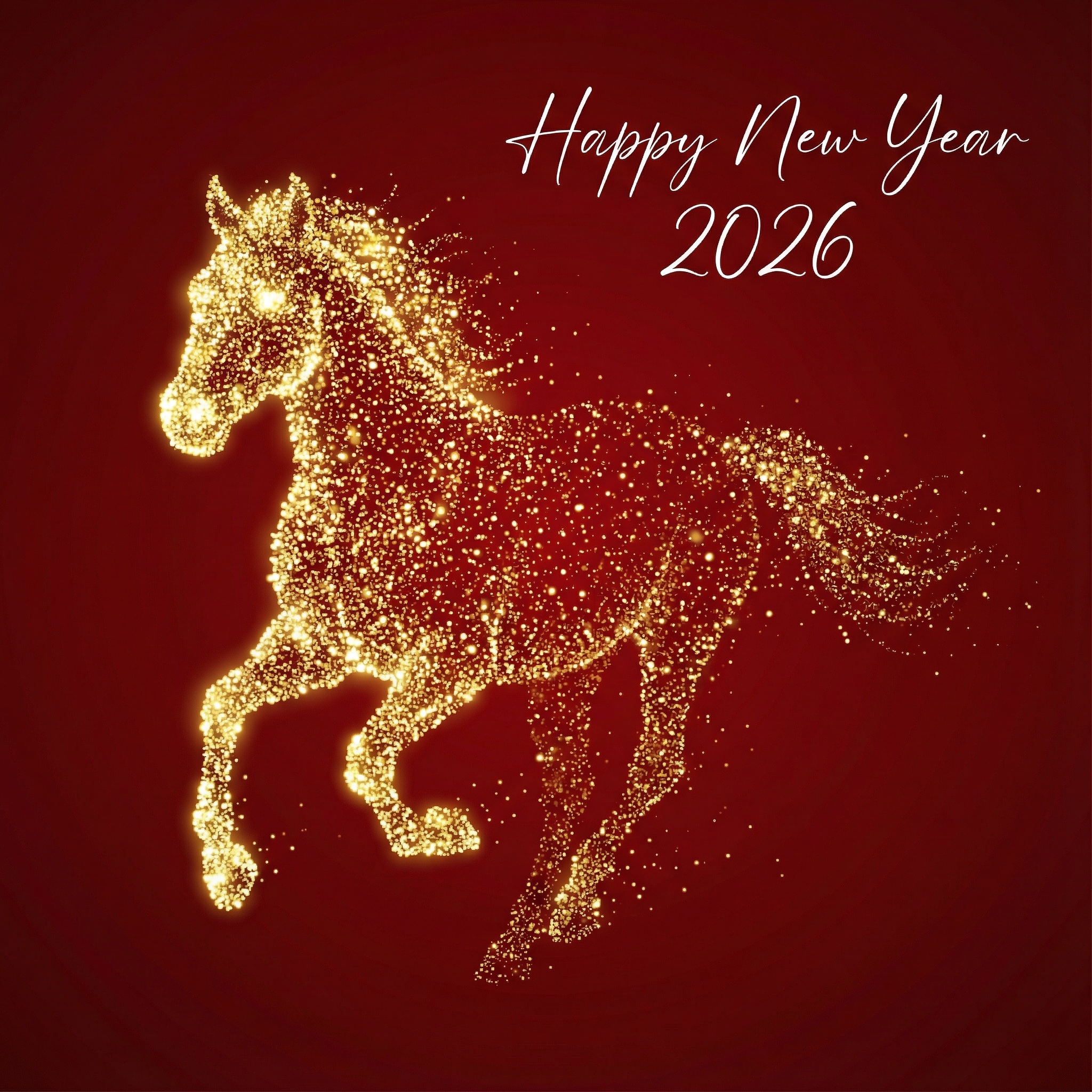 新年快樂圖:金色馬年元旦插畫 新年快樂圖:金色馬年元旦插畫