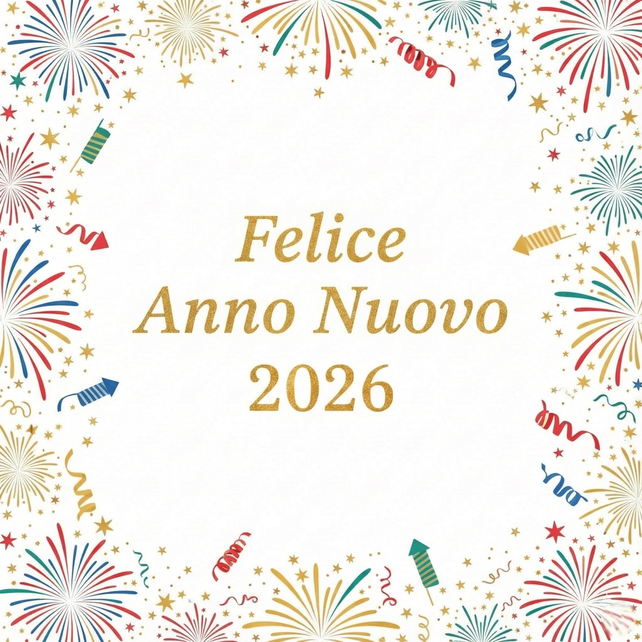 Auguri di Buon Anno: Biglietto Classico