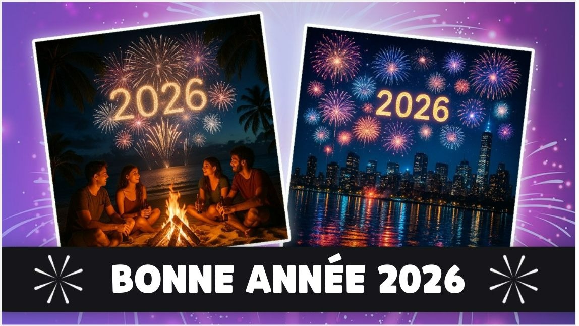 Invites de Nouvel An 2026 avec l’IA pour Gemini, ChatGPT et Midjourney