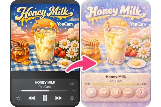 モコモコ音楽プレイヤー加工