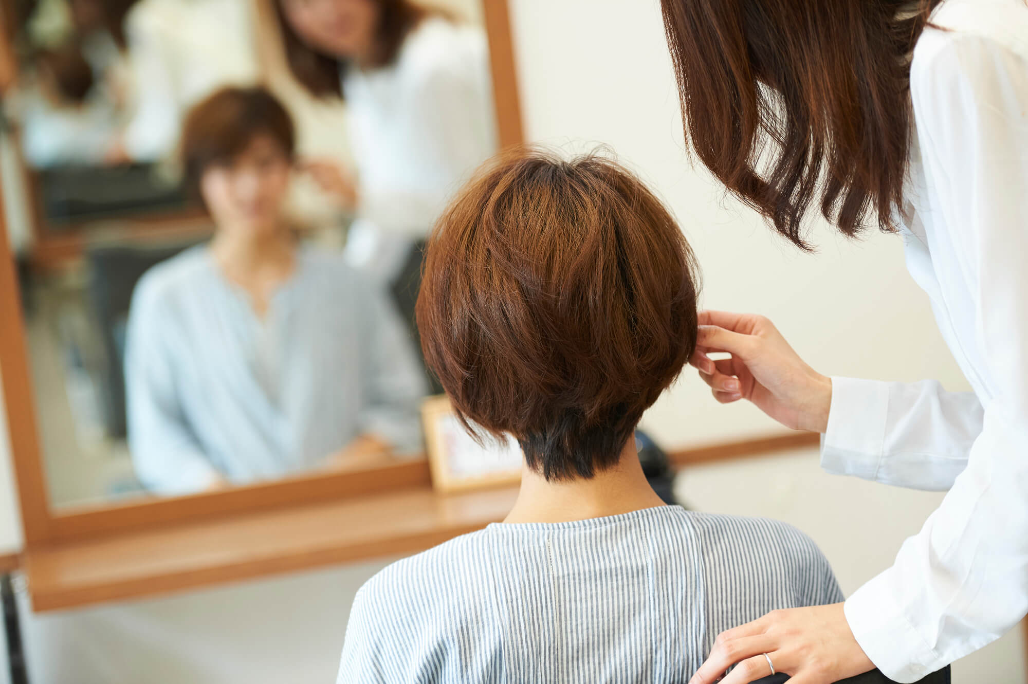 髪型をオーダーする