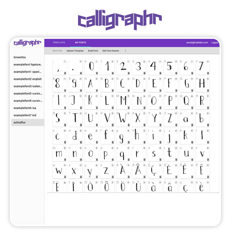 Calligraphr Beispiel