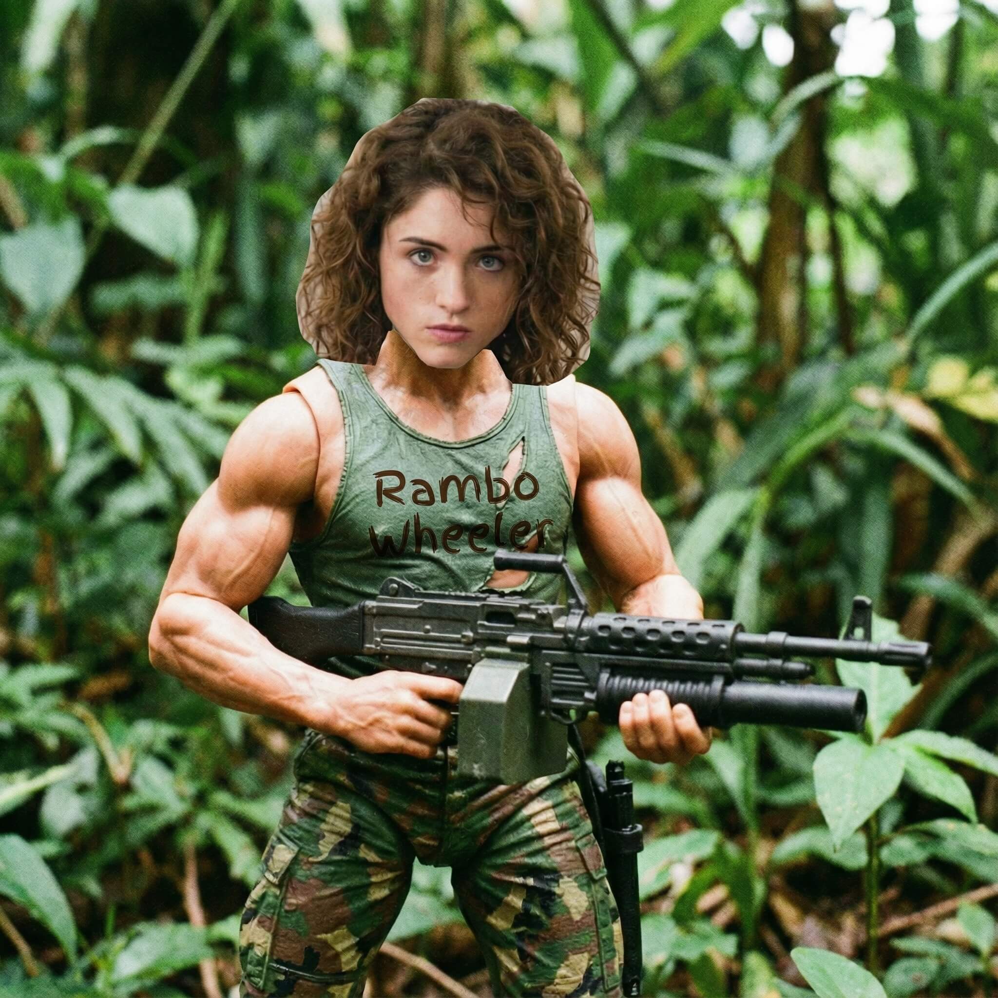 Strabger Things Nancy rambo meme