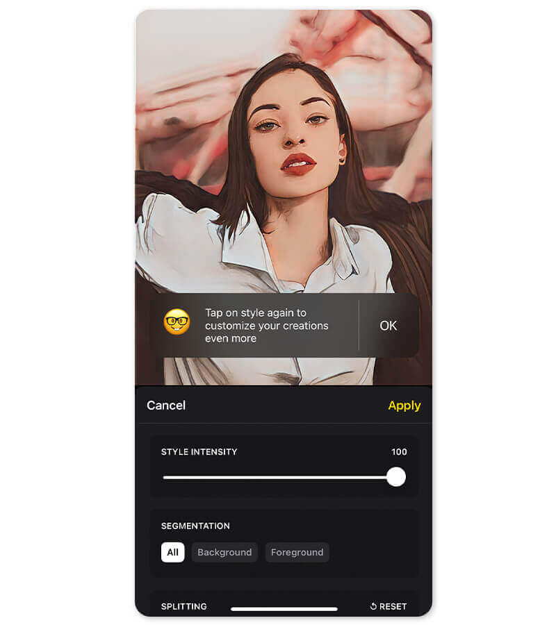 KI-Fotobearbeitung mit Lensa AI