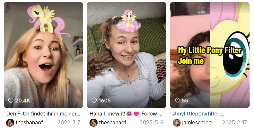 My Little Pony Filter Trend on TikTok