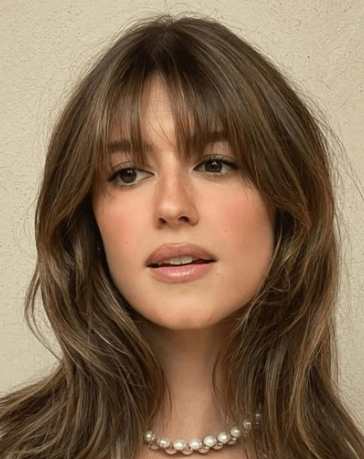coiffure tendance femme 2026 : frange birkin