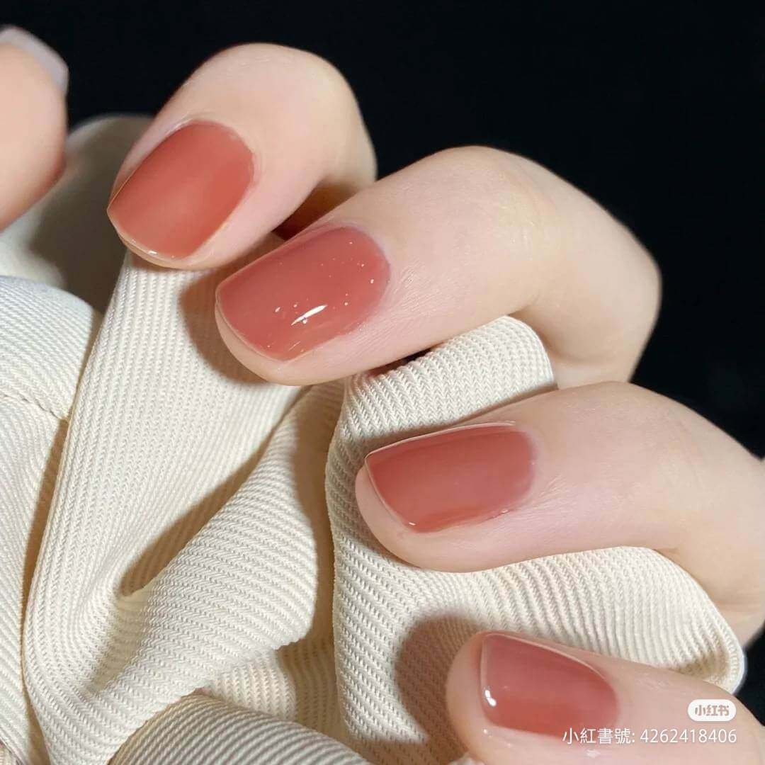 過年美甲:冰紅茶色美甲 過年美甲:冰紅茶色美甲