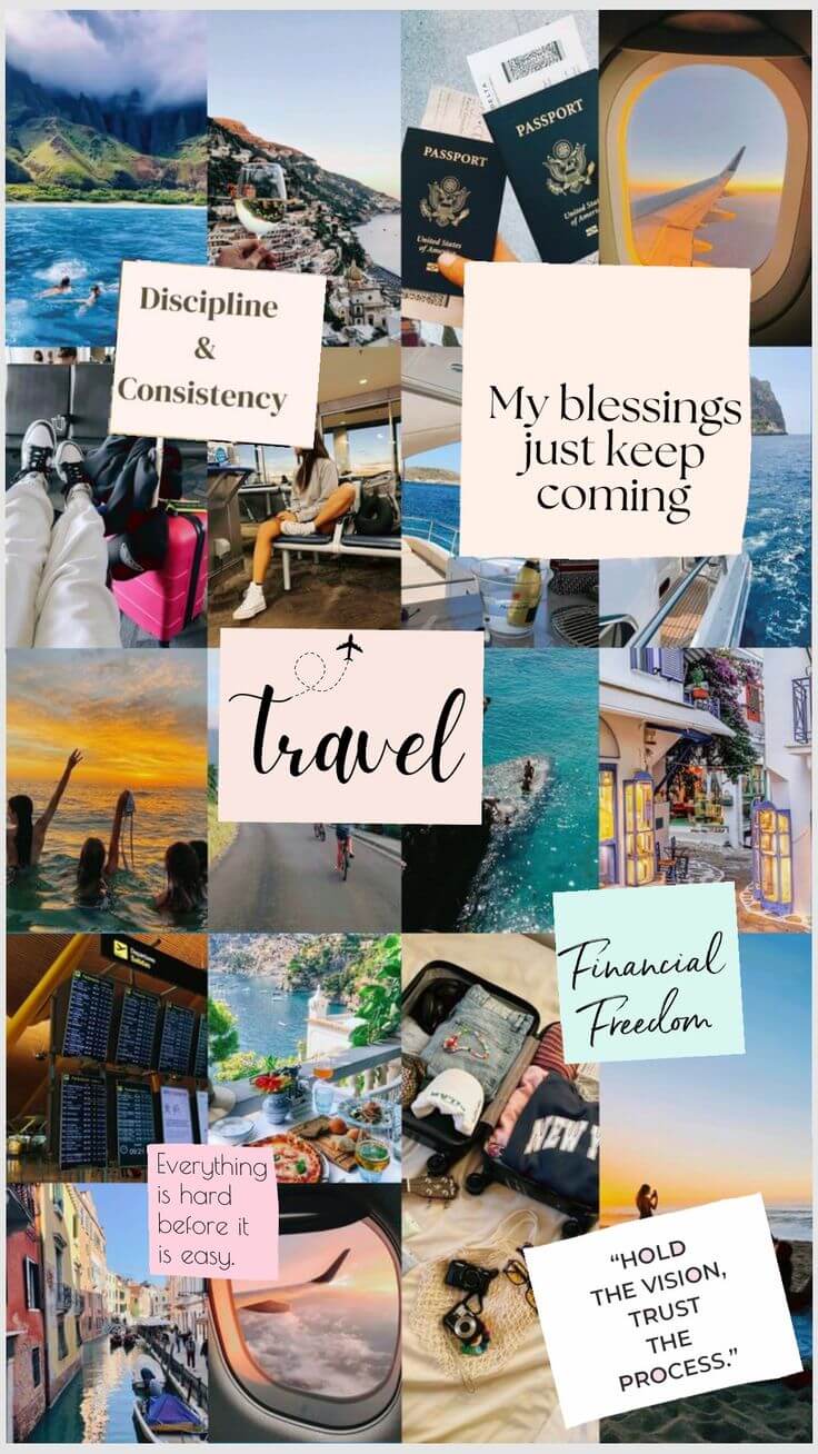 travel dream vision board travel dream vision board