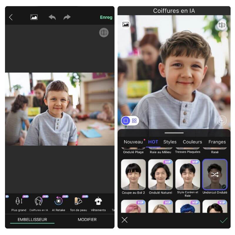 Simulateur coiffure garçon 2026
