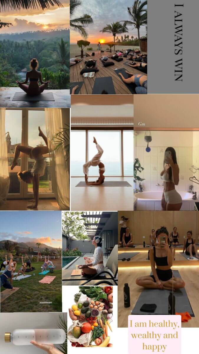 a fitness and health vision board a fitness and health vision board